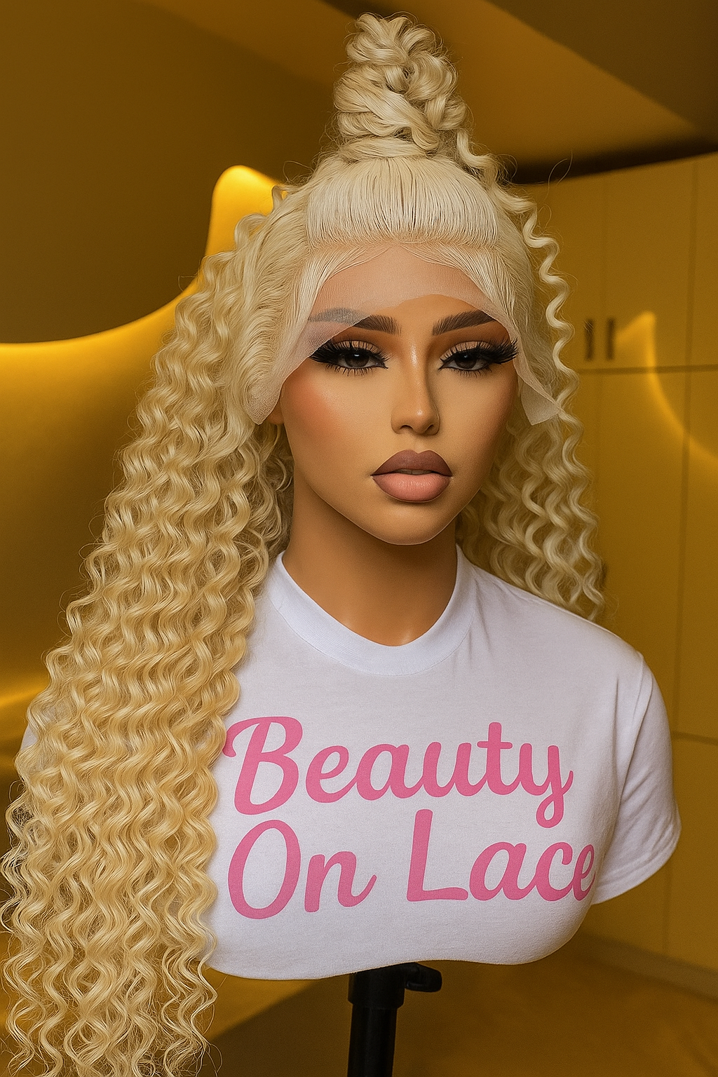 Blonde Curly Wig